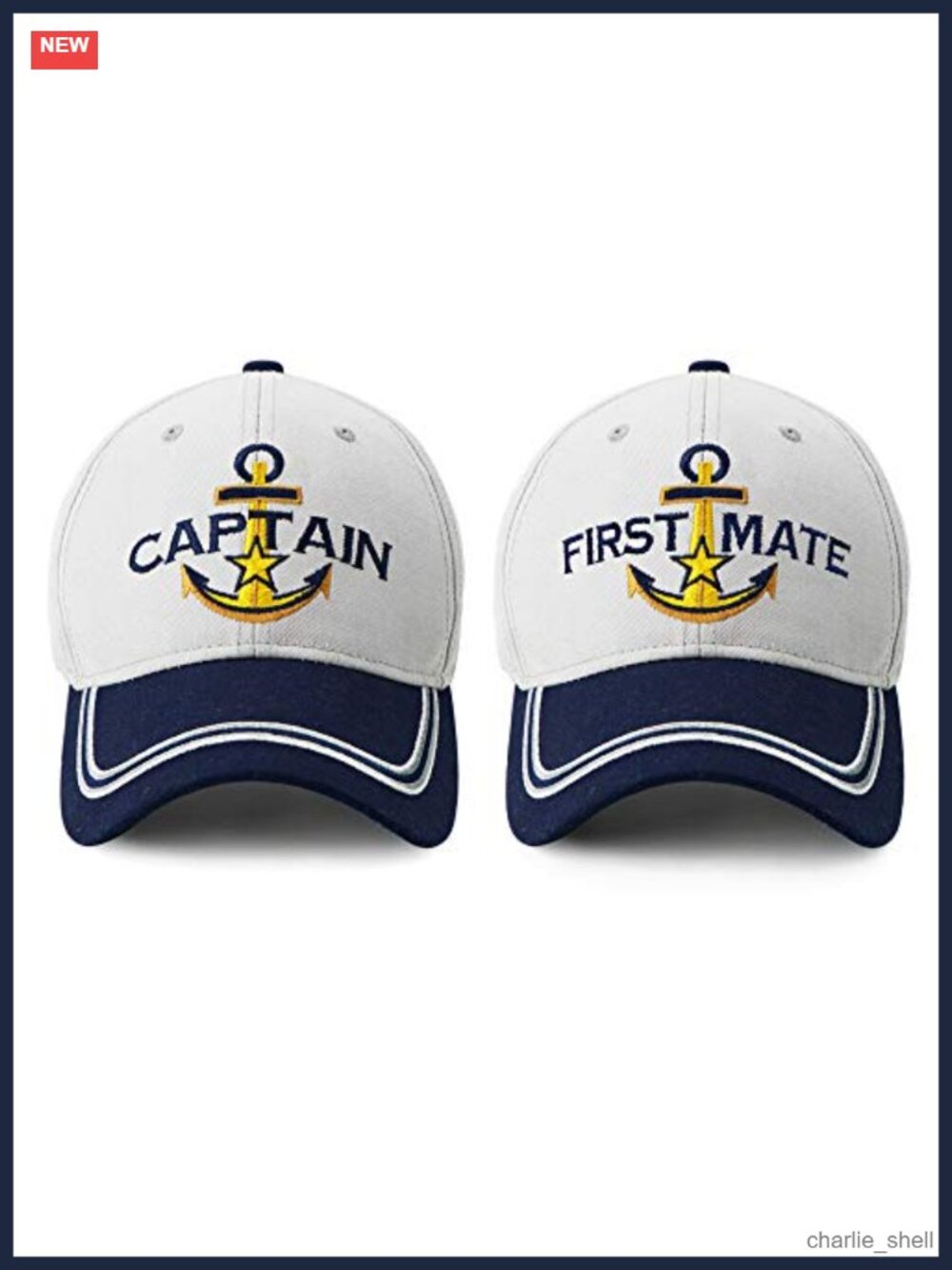 100% Cotton Embroidered Captain First Mate Baseball Caps Adjustable